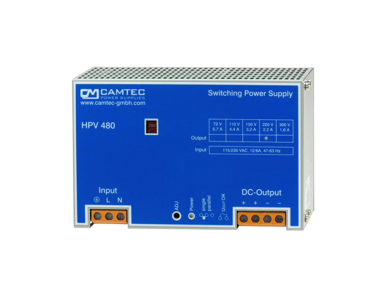 Camtec HPV04801 SERIES AC/DC Power Supply