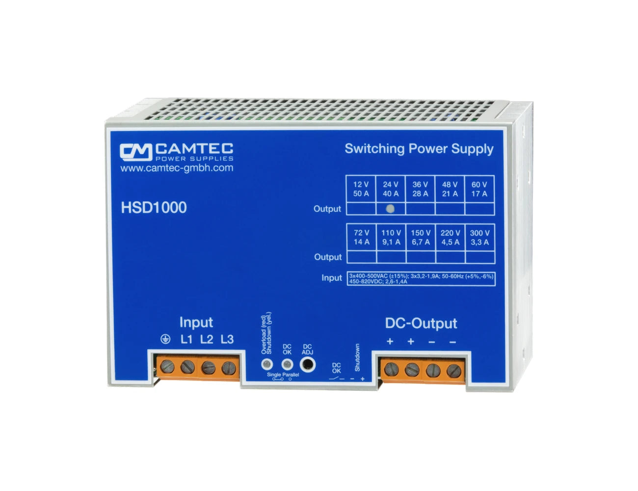 Camtec HSD10001 SERIES AC/DC Power Supply