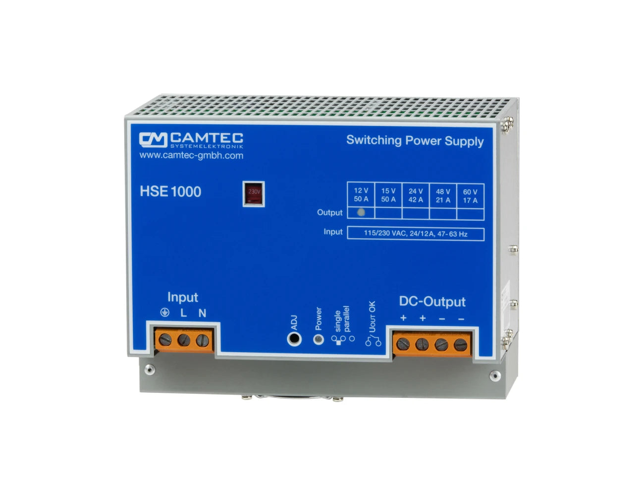 Camtec HSE10001 SERIES AC/DC Power Supply