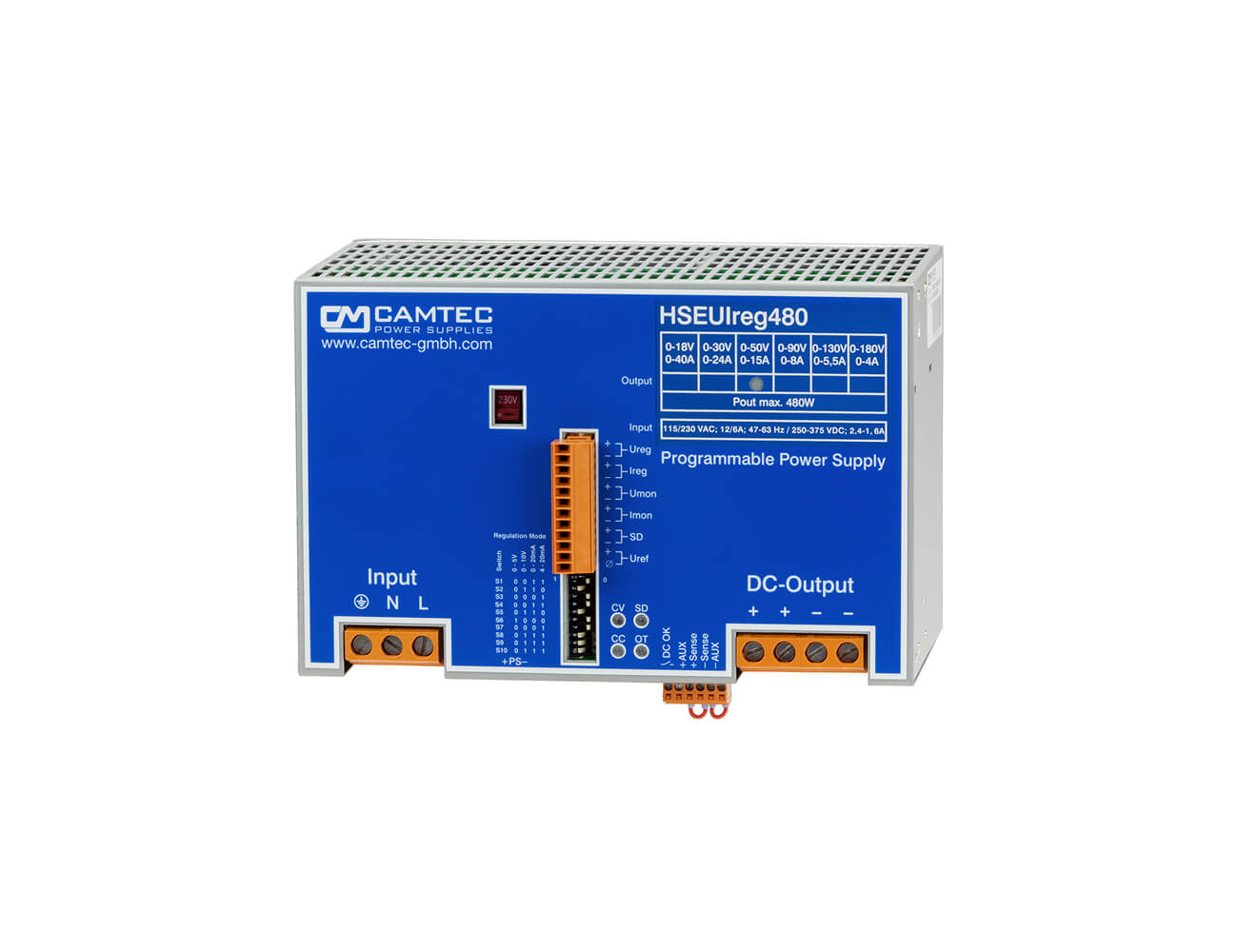 Camtec HSEUIREG04801 SERIES Laboratory Power Supply