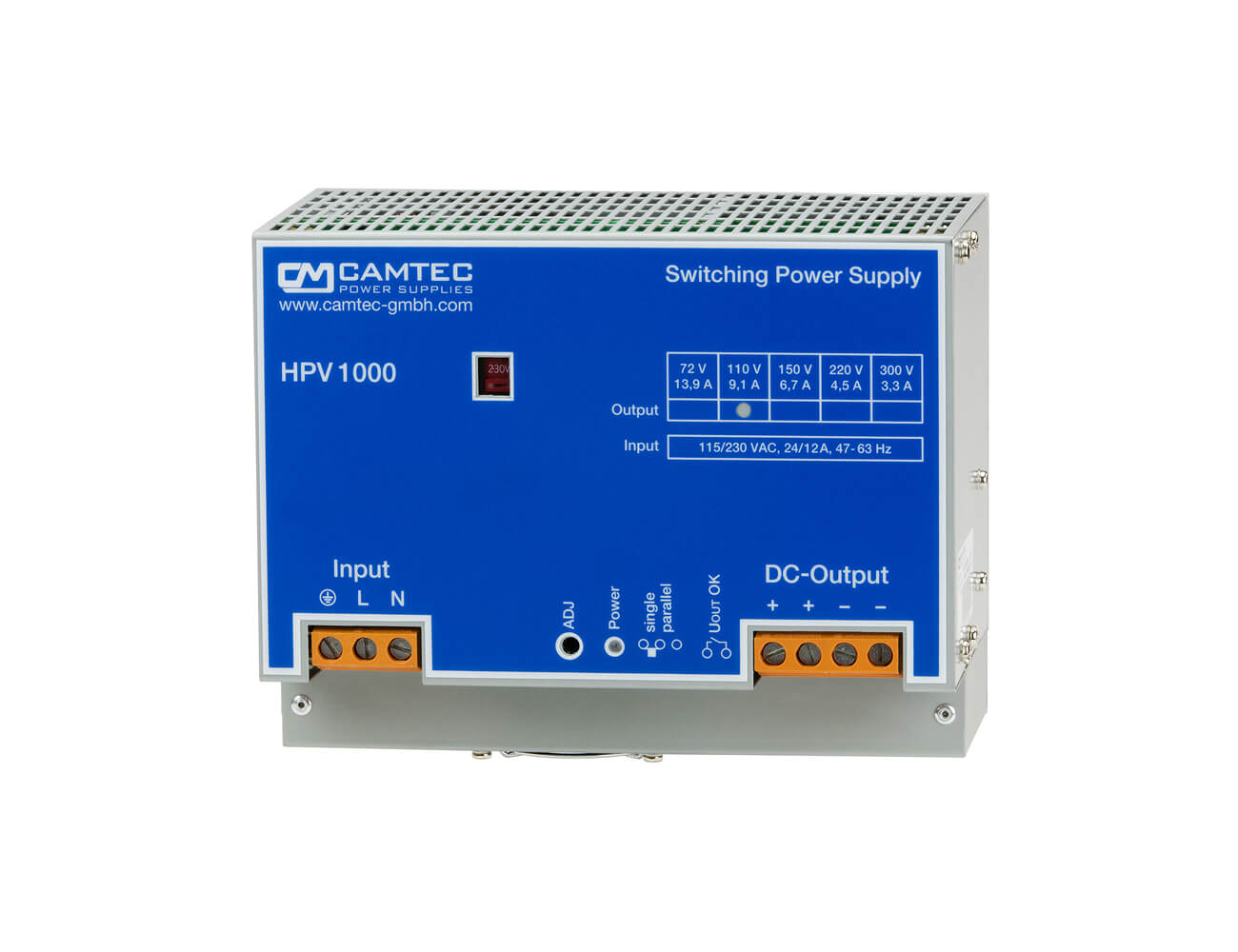 Camtec HPV10001 SERIES AC/DC Power Supply