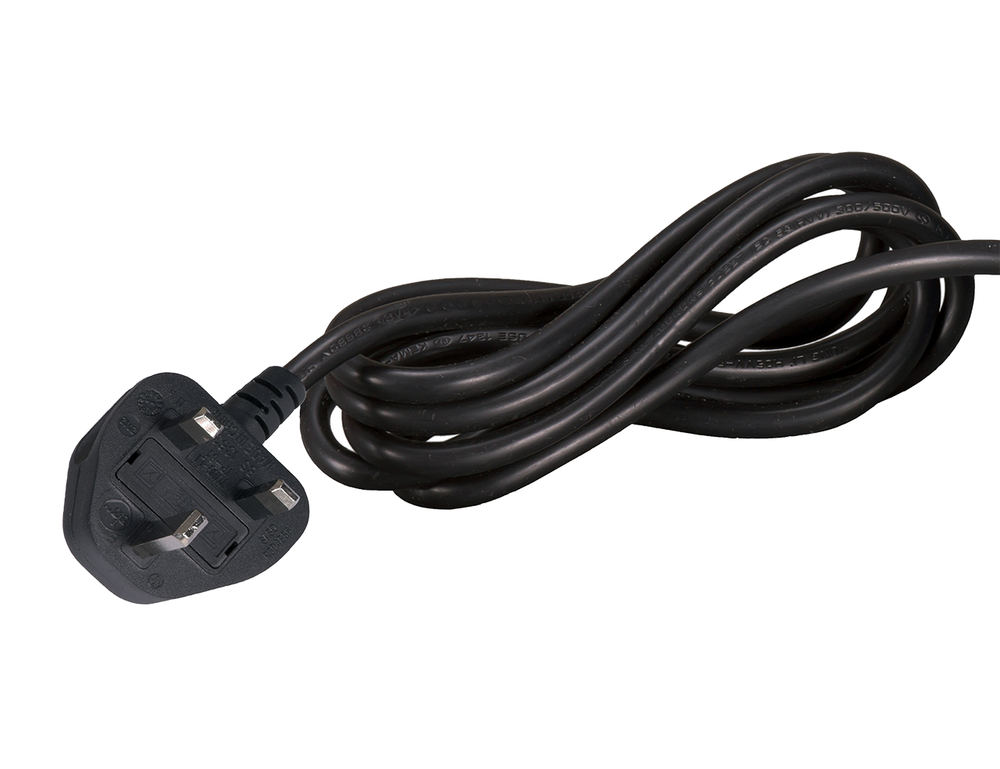 UK BS 1363 mains plug on a Victron Blue Smart IP22 Charger power cord.