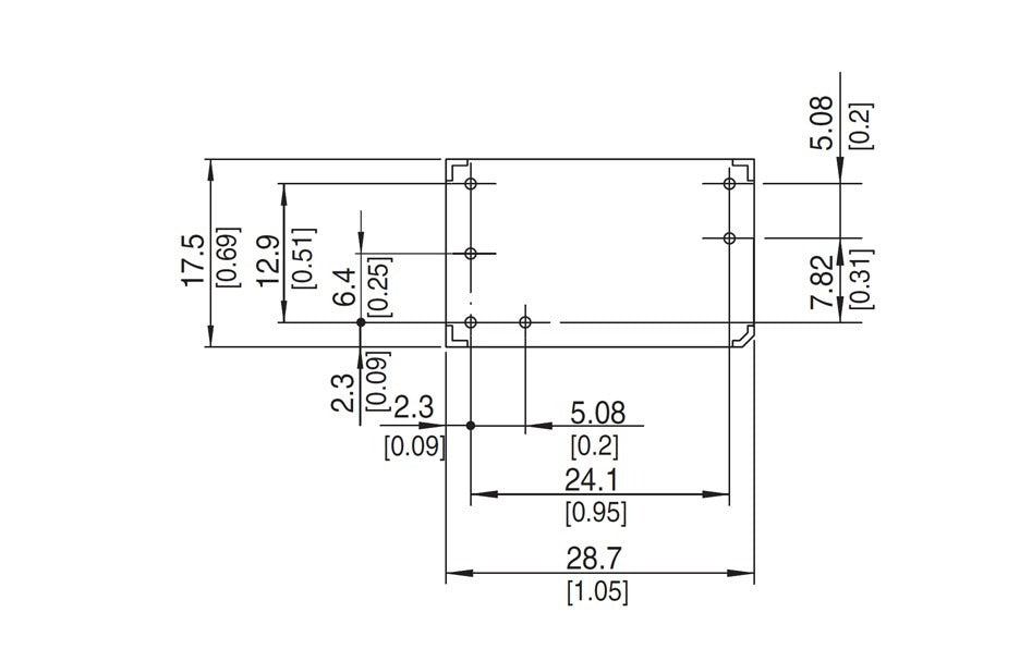 Technical drawing with dimensions.