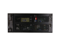 Powerbox PB356 DC-UPS top panel showing control button, DIP switch settings and battery charge current limit adjustment.