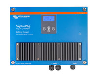 Victron Skylla-IP65 12V 70A (1+1) battery charger viewed from above, with main and starter outputs