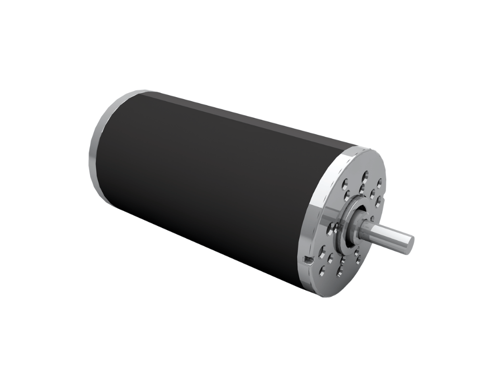 Dunkermotoren Motion and Drive Solutions motor with black cylindrical body and metallic end cap for motion control