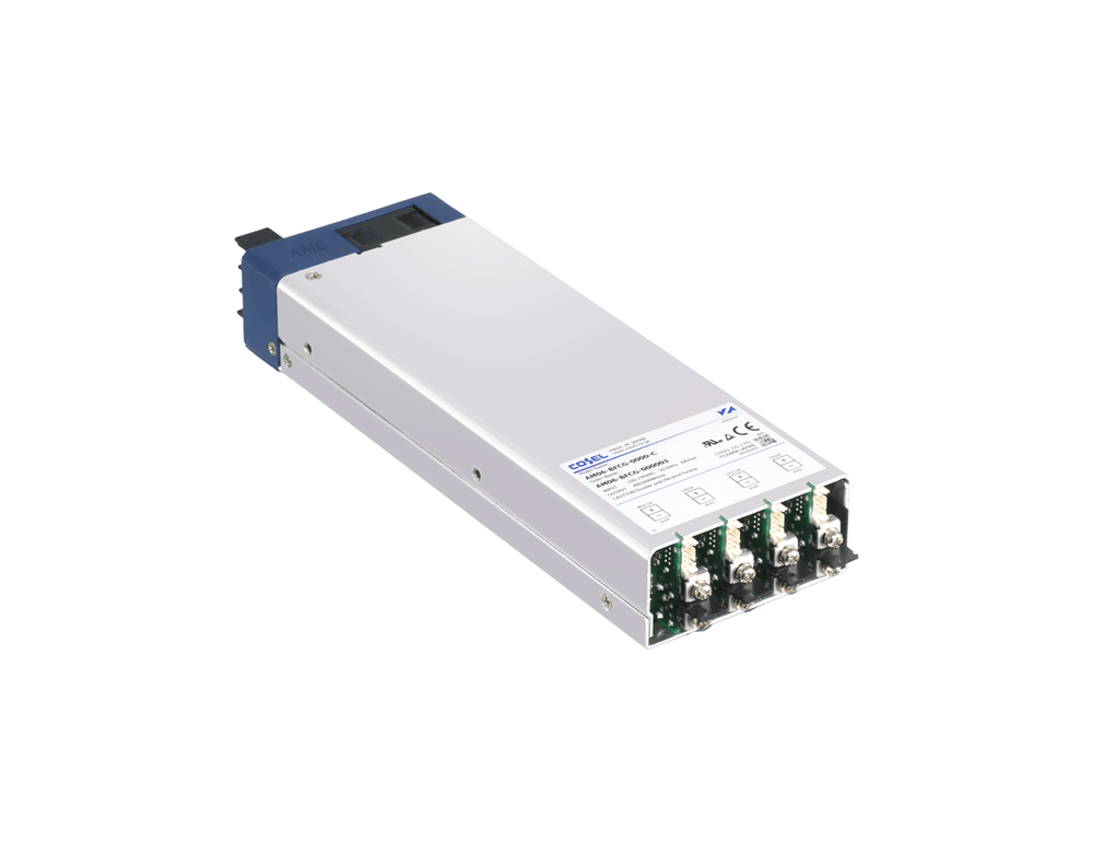 Cosel AME600F 600W configurable AC-DC power supply, enclosed metal-case unit with multiple output module slots.