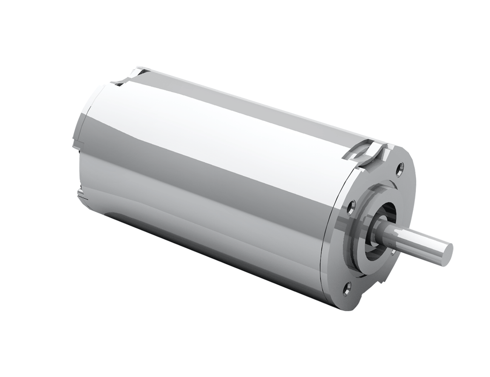 Dunkermotoren BG 42 dCore 3-phase brushless EC motor with Hall sensors and 8-pole neodymium magnet, designed for use with external servo controllers.
