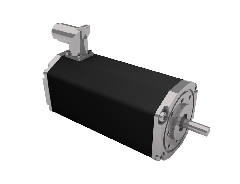 Dunkermotoren BG 65 dCore 3-phase brushless EC motor with Hall sensors and 10-pole neodymium magnet, rated at 181W continuous output power.