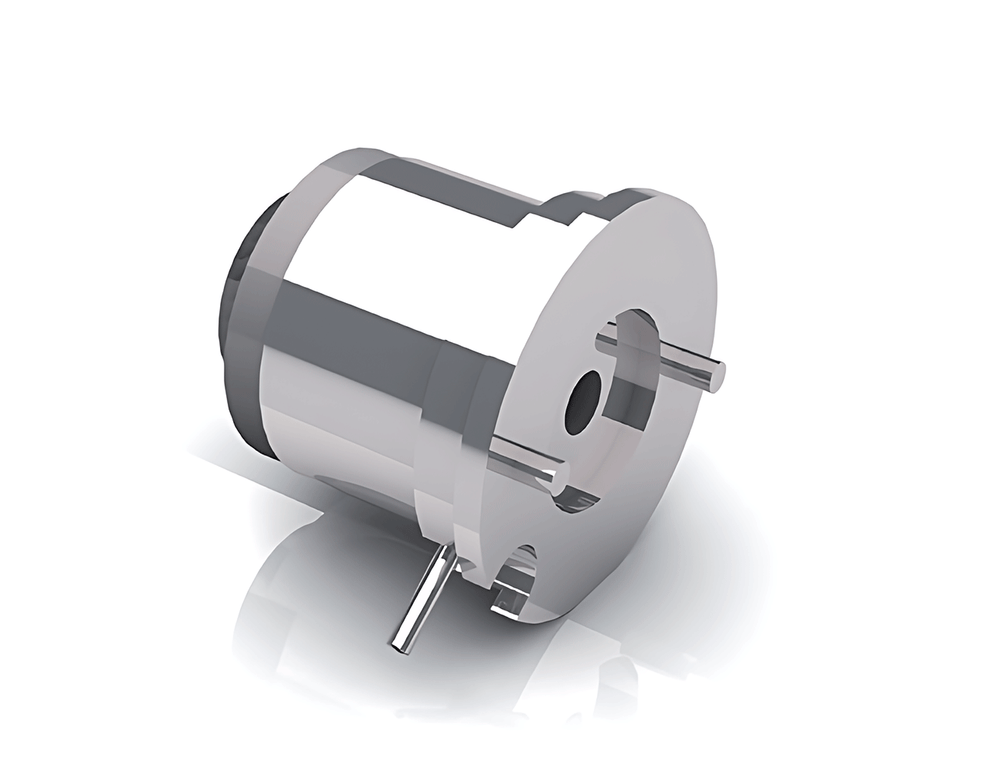 Dunkermotoren E100R permanent-magnet power-off motor brake with open metallic frame and central hub