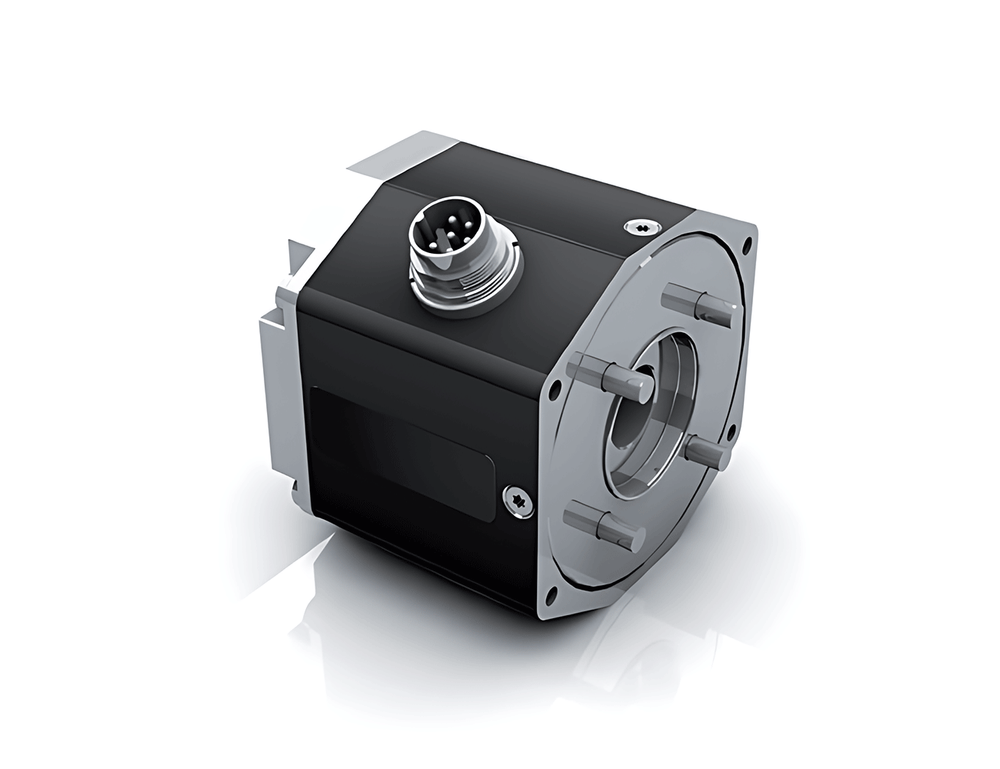 Dunkermotoren E310R electromagnetic motor brake with circular connector and metallic mounting flange