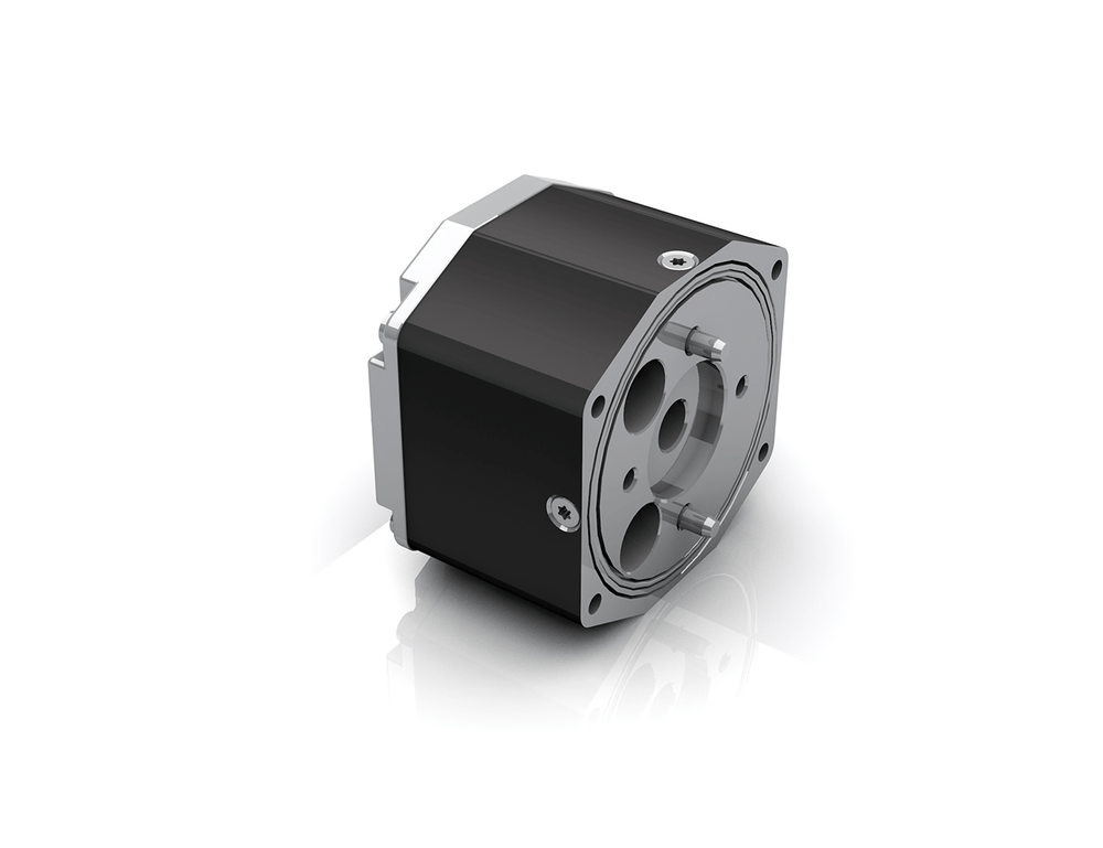 Dunkermotoren RE 56 TI incremental encoder shown integrated in BG 65 brushless DC motor profile housing.