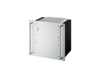 Industrial power converter with cooling fins and metal handles for high-performance applications